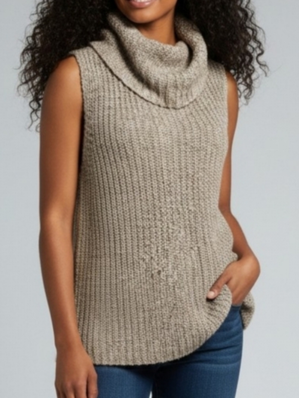 Aeropostale Heather Grey Cowl Neck Sweater XS